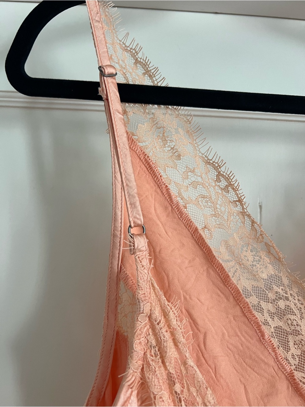 Free People Maybe Forever V Neck Satin Maxi Dress in Orange Bellini Size 0 NWT - Picture 8 of 16